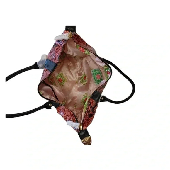 Charm And Luck Pink  Snakeskin Shoulder Bag Purse - Picture 5 of 8